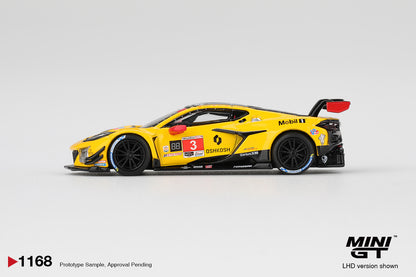 Mini GT #1168 - Chevrolet Corvette Z06 GT3.R #3 Corvette Racing by Pratt Miller Motorsports 2025 IMSA Daytona 24 Hrs | 1:64