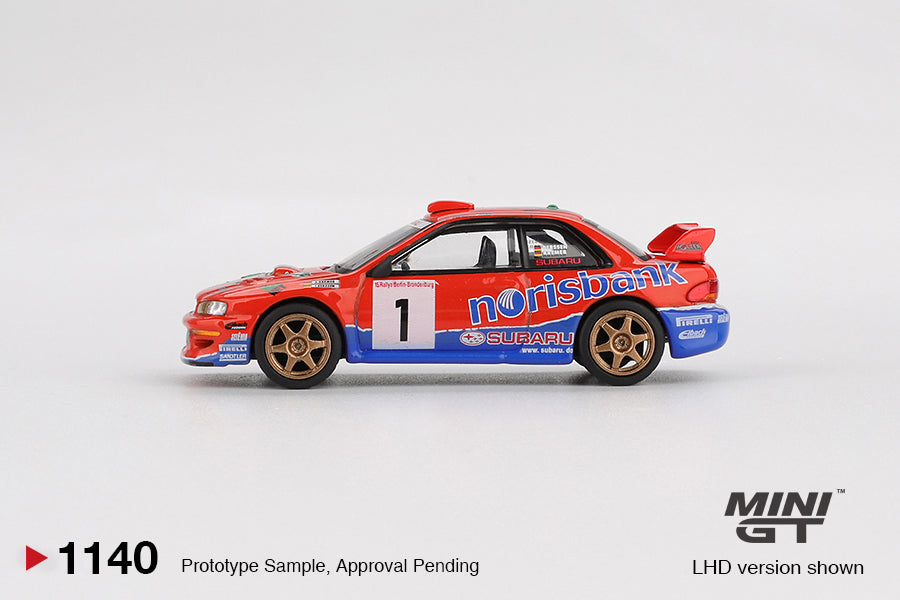 Mini GT #1140 - Subaru Impreza WRC97 #1 1999 DRM Champion | 1:64