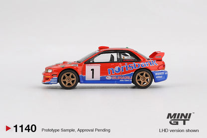 Mini GT #1140 - Subaru Impreza WRC97 #1 1999 DRM Champion | 1:64