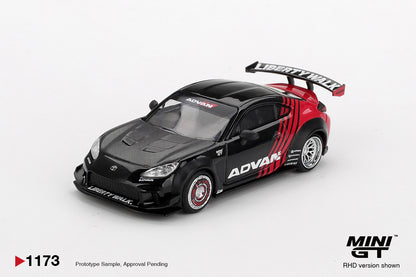 Mini GT #1173 - Toyota GR86 LB★Nation, Advan | 1:64