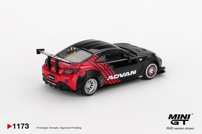 Mini GT #1173 - Toyota GR86 LB★Nation, Advan | 1:64