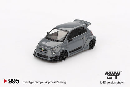 Mini GT #995 - Fiat Abarth 595 LB-Works X, Abas Works grau | 1:64