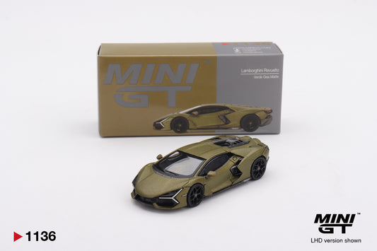Mini GT #1136 - Lamborghini Revuelto, Verde Gea Matte | 1:64