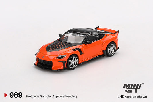 Mini GT #989 - Nissan Z VeilSide FFZ400, orange | 1:64