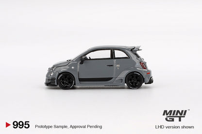 Mini GT #995 - Fiat Abarth 595 LB-Works X, Abas Works grau | 1:64