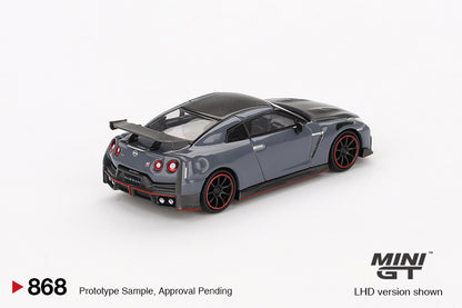 Mini GT #868 - Nissan GT-R (R35) Nismo, grau | 1:64