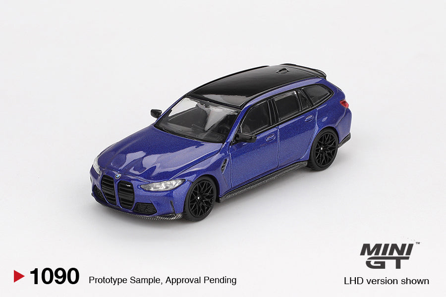 Mini GT #1090 - BMW M3 Competition Touring, Portimao Blue Metallic | 1:64