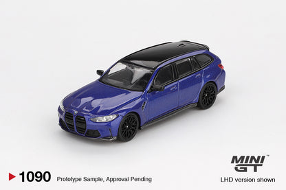 Mini GT #1090 - BMW M3 Competition Touring, Portimao Blue Metallic | 1:64