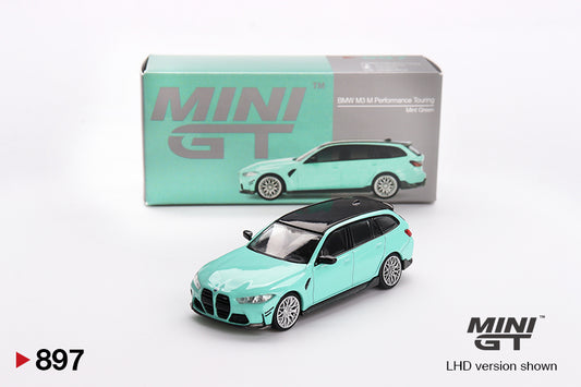 Mini GT #897 - BMW M3 Touring (G81) Performance, mint-grün, Linkslenker | 1:64