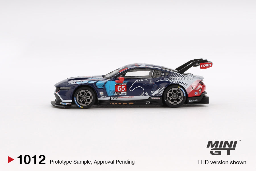 Mini GT #1012 - Ford Mustang GT3 #65 Ford Multimatic Motorsports 2024 IMSA Daytona 24 Hrs | 1:64