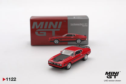 Mini GT #1122 - Ford Mustang Mach 1 Race, red | 1:64