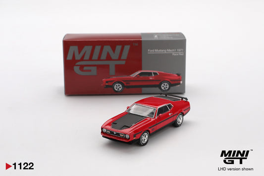 Mini GT #1122 - Ford Mustang Mach 1 Race, red | 1:64