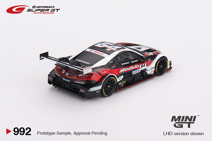 Mini GT #992 - Honda NSX-GT Type S GT500 #64 Modulo NSX-GT Modulo Nakajima Racing SUPER GT, schwarz/weiß/rot | 1:64