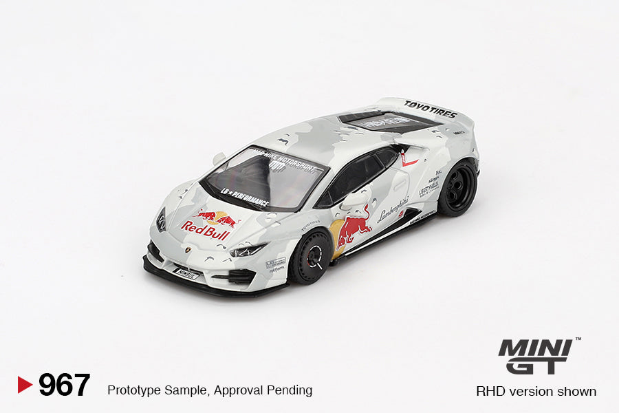 Mini GT #967 - Lamborghini Huracan LB-Works Ver.2 Mad Mike Nimbul, silver | 1:64