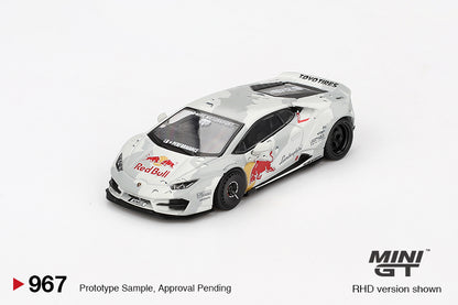 Mini GT #967 - Lamborghini Huracan LB-Works Ver.2 Mad Mike Nimbul, silver | 1:64