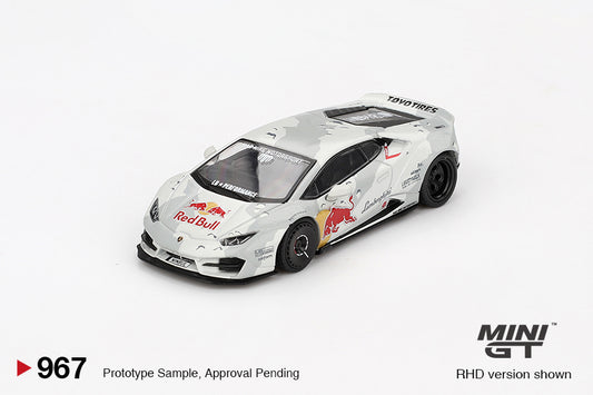 Mini GT #967 - Lamborghini Huracan LB-Works Ver.2 Mad Mike Nimbul, silver | 1:64