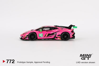 Mini GT #772 - Lamborghini Huracán GT3 EVO2 #83 Iron Dames 2023 IMSA Daytona 24 Hrs | 1:64