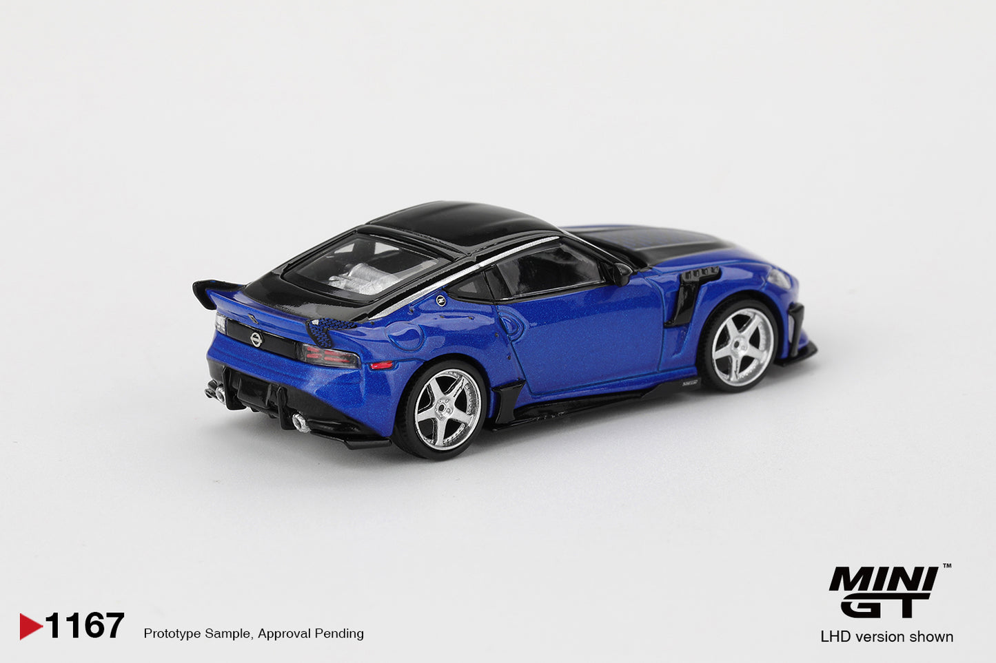 Mini GT #1167 - Nissan Z VeilSide FFZ400, Seiran Blue | 1:64