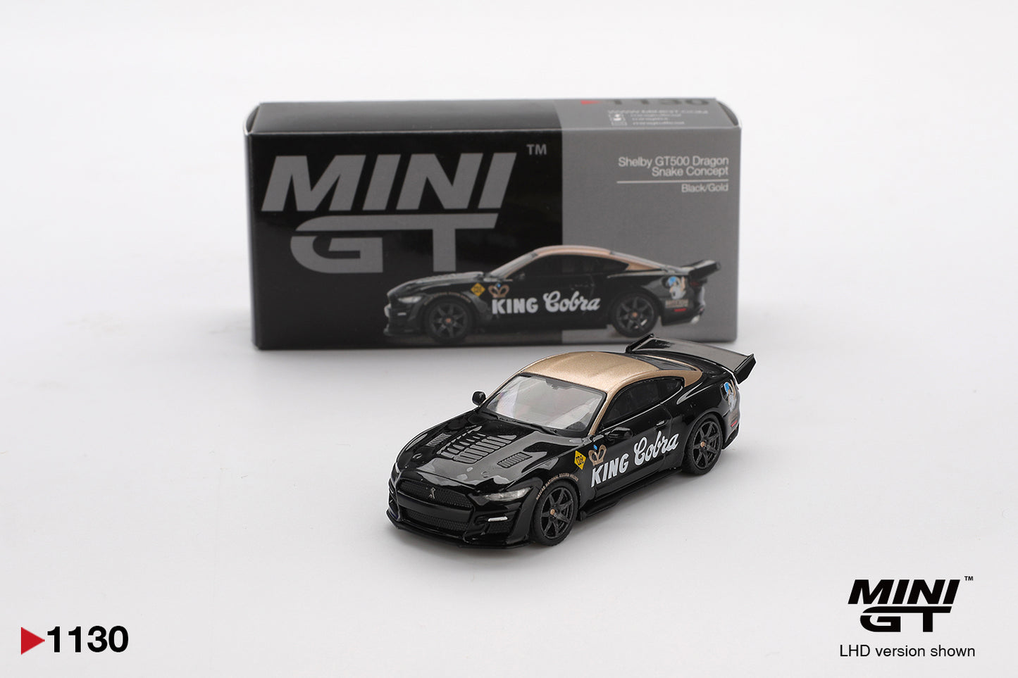 Mini GT #1130 - Shelby GT500 Dragon Snake Concept Black/Gold | 1:64