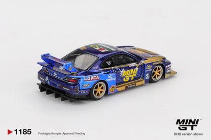 Mini GT #1185 - Nissan LB-Super Silhouette S15 SILVIA #555 Team MINI GT Liberty Walk 2025 Formula Drift Halloween Special | 1:64