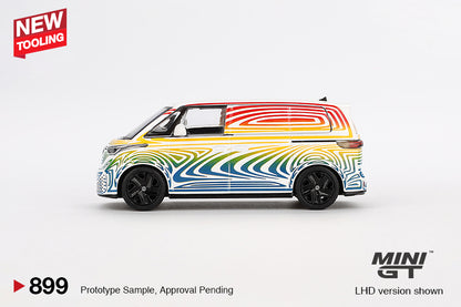 Mini GT #899 - Volkswagen ID Buzz Prototype, Rainbow | 1:64