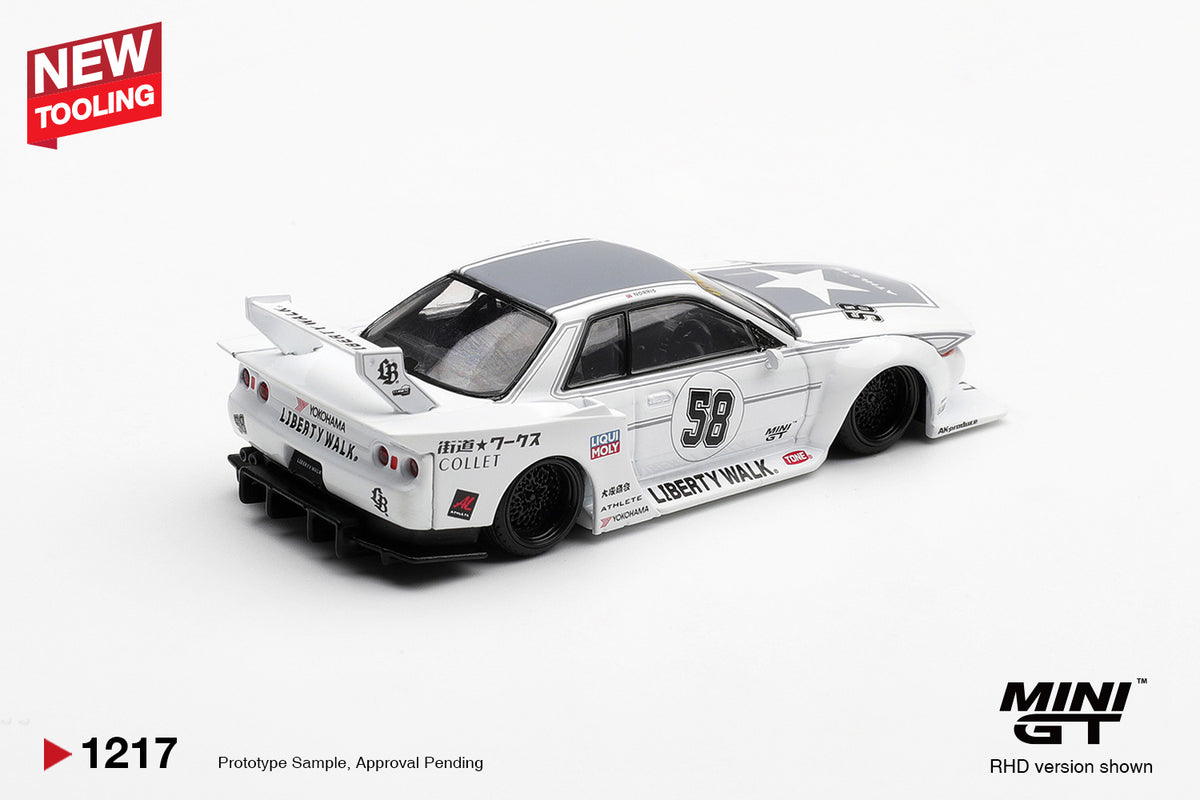 Mini GT #1217 - Nissan Skyline GT-R (R32) Kaido Works TAS 2025 | 1:64