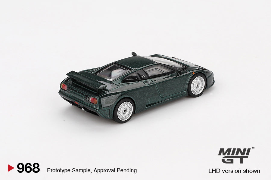 Mini GT #968 - Bugatti EB110 GT, dunkelgrün | 1:64