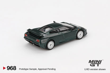 Mini GT #968 - Bugatti EB110 GT, dunkelgrün | 1:64
