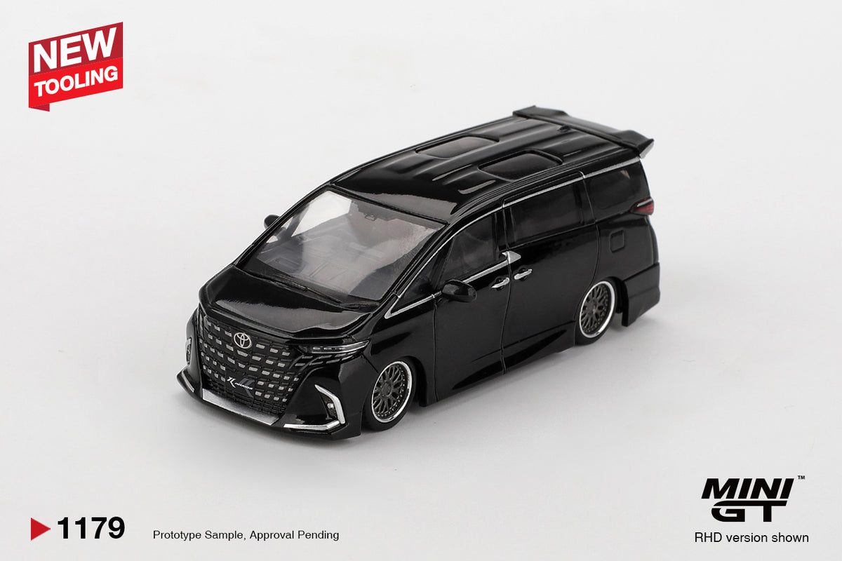 Mini GT #1179 - Toyota Alphard 40 KUHL, Black | 1:64