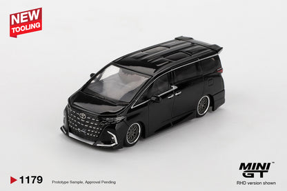 Mini GT #1179 - Toyota Alphard 40 KUHL, Black | 1:64