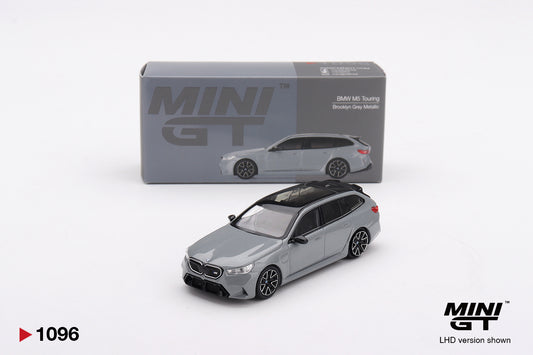 Mini GT #1096 - BMW M5 Touring, Brooklyn Grey Metallic | 1:64