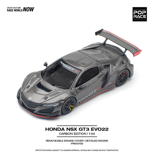 Pop Race - Honda NSX GT3 Evo22, Carbon Edition | 1:64