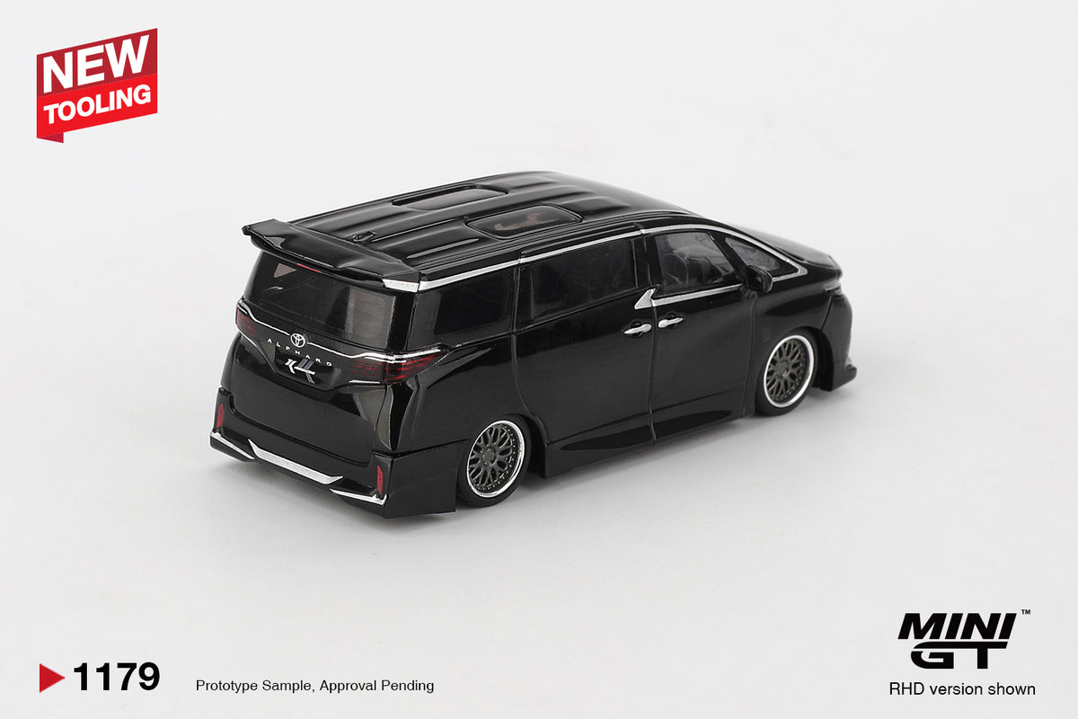Mini GT #1179 - Toyota Alphard 40 KUHL, Black | 1:64