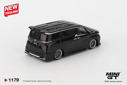 Mini GT #1179 - Toyota Alphard 40 KUHL, Black | 1:64