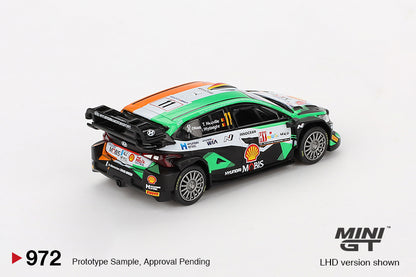 Mini GT #972 - Hyundai i20 N Rally1 #11 2023 Rally Croatia Power Stage Winner | 1:64