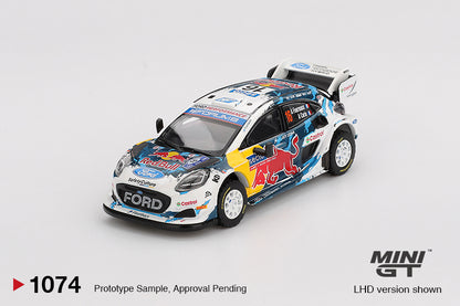 Mini GT #1074 - Ford Puma Rally 1 #16 M-Sport Ford WRT 2024 Rally Finland 3rd Place | 1:64