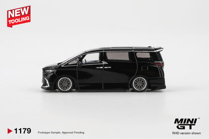 Mini GT #1179 - Toyota Alphard 40 KUHL, Black | 1:64