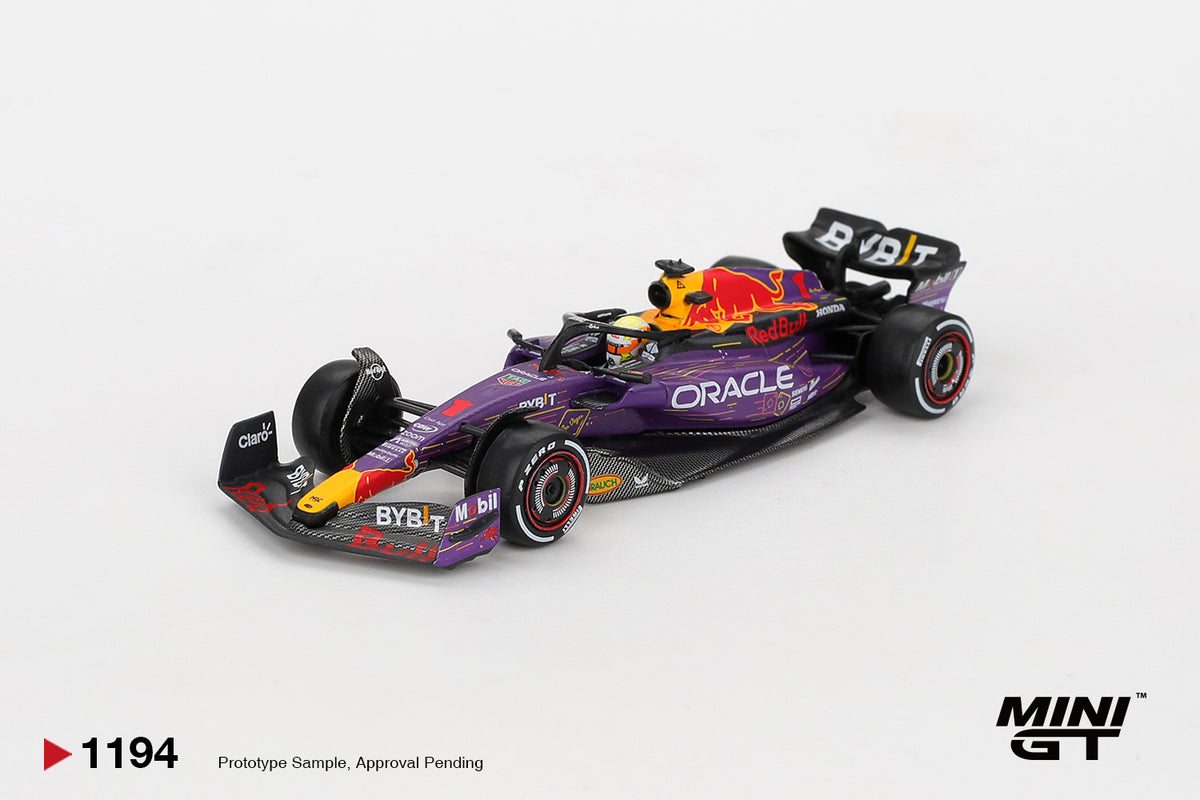 Mini GT #1194 - Oracle Red Bull Racing RB19 #1 Max Verstappen 2023 F1 2023 Las Vegas GP Winner | 1:64