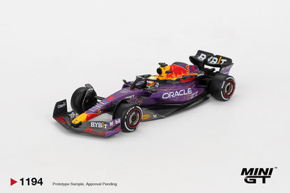 Mini GT #1194 - Oracle Red Bull Racing RB19 #1 Max Verstappen 2023 F1 2023 Las Vegas GP Winner | 1:64