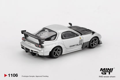 Mini GT #1106 - Mazda RX-7 RE-Amemiya, Silver Metallic | 1:64