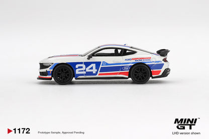 Mini GT #1172 - Ford Mustang Dark Horse #24 Ford Performance Racing School | 1:64
