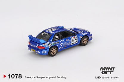 Mini GT #1078 - Subaru Impreza WRC 99 #23 2000 Acropolis Rally | 1:64