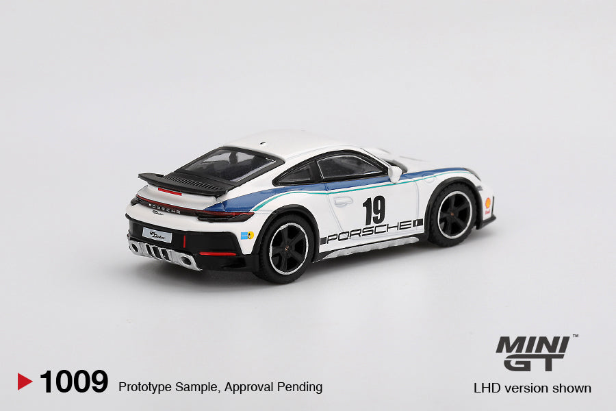 Mini GT #1009 - Porsche 911 (992) Dakar Rally Design Package 74, white | 1:64