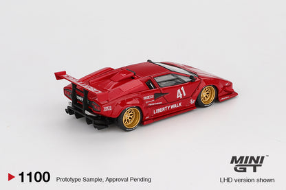 Mini GT #1100 - Lamborghini Countach LB-WORKS, Red | 1:64
