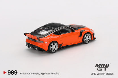 Mini GT #989 - Nissan Z VeilSide FFZ400, orange | 1:64