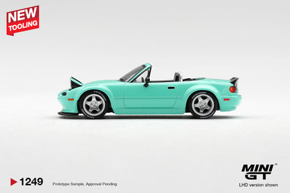 Mini GT #1249 - Mazda MX-5 (NA) Pandem Mint Green | 1:64