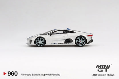 Mini GT #960 - Jaguar C-X75, silber/blau | 1:64