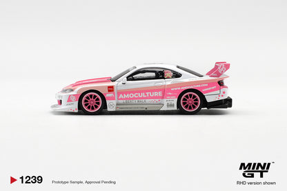 Mini GT #1239 - Nissan SILVIA (S15) LB-Super Silhouette AMOCULTURE | 1:64