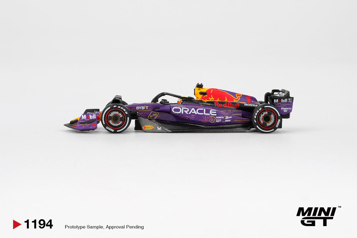 Mini GT #1194 - Oracle Red Bull Racing RB19 #1 Max Verstappen 2023 F1 2023 Las Vegas GP Winner | 1:64
