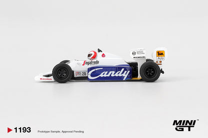 Mini GT #1193 - Toleman TG184 #20 Johnny Cecotto 1984 Monaco Grand Prix | 1:64